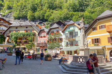 De centrale marktplaats van Hallstatt